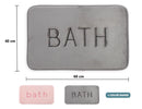 Extra Thick Memory Foam & Super Comfort Bath Rug Mat for Bathroom (60 x 40 cm, Grey) - RnR Galore