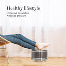 Fabric Ottoman Round Wooden Leg Foot Stool - LATTICE - RnR Galore