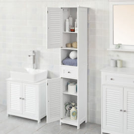 Freestanding Tall Bathroom Cabinet 170x32x30 cm - RnR Galore