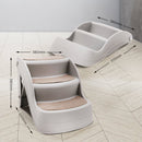 Furtastic Foldable Pet Stairs In Grey - 38cm Dog Ladder Cat Ramp - RnR Galore