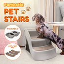 Furtastic Foldable Pet Stairs In Grey - 38cm Dog Ladder Cat Ramp - RnR Galore