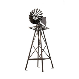 Garden Windmill 120cm Metal Ornaments Outdoor Decor Ornamental Wind Mill - RnR Galore