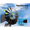 Garden Windmill 160cm Metal Ornaments Outdoor Decor Ornamental Wind Mill - RnR Galore