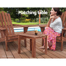 Gardeon Coffee Side Table Wooden Desk Outdoor Furniture Camping Garden Brown - RnR Galore