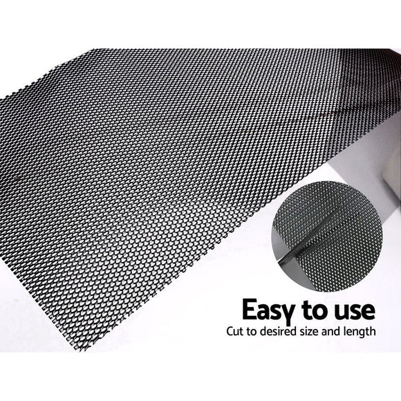 Gardeon Gutter Guard Aluminium Mesh 60M 100x20cm Black - RnR Galore