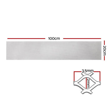 Gardeon Gutter Guard Aluminium Mesh 60M 100x20cm Silver - RnR Galore