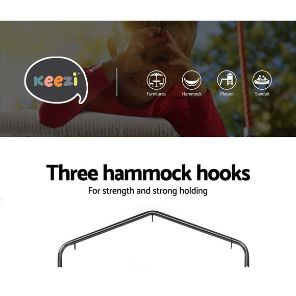 Gardeon Hammock Chair with Stand Nest Web Outdoor Swing 100cm - RnR Galore
