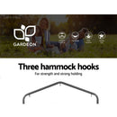 Gardeon Outdoor Hammock Chair with Stand Hanging Hammock with Pillow Cream - RnR Galore