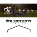 Gardeon Outdoor Hammock Chair with Stand Tassel Hanging Rope Hammocks Grey - RnR Galore
