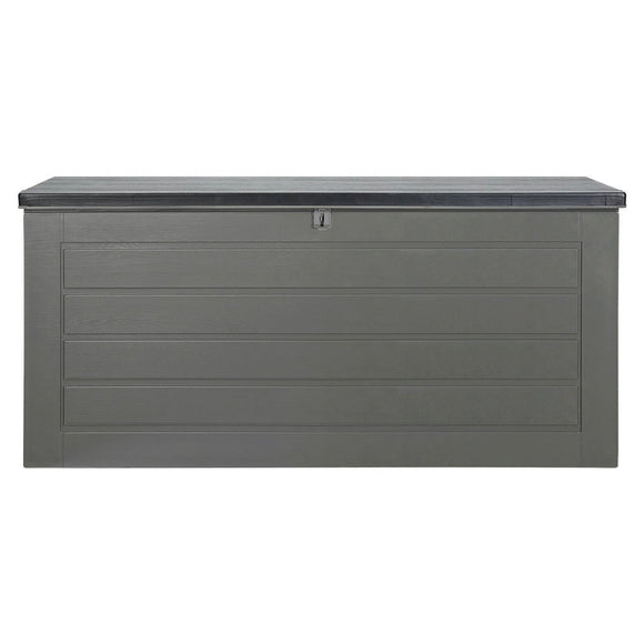 Gardeon Outdoor Storage Box 680L Container Lockable Garden Bench Tool Shed Black - RnR Galore