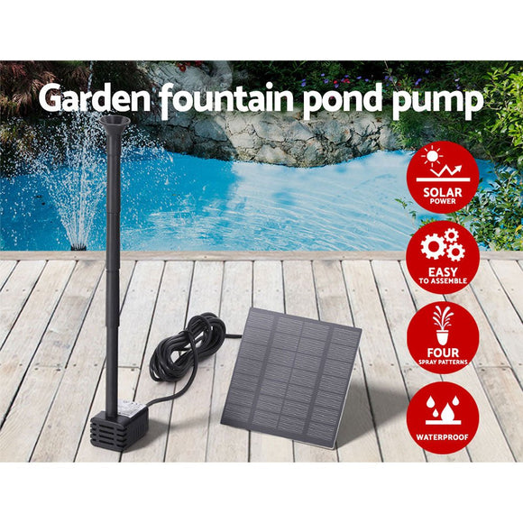 Gardeon Solar Pond Pump Submersible Water Fountain Kit 2.6FT - RnR Galore
