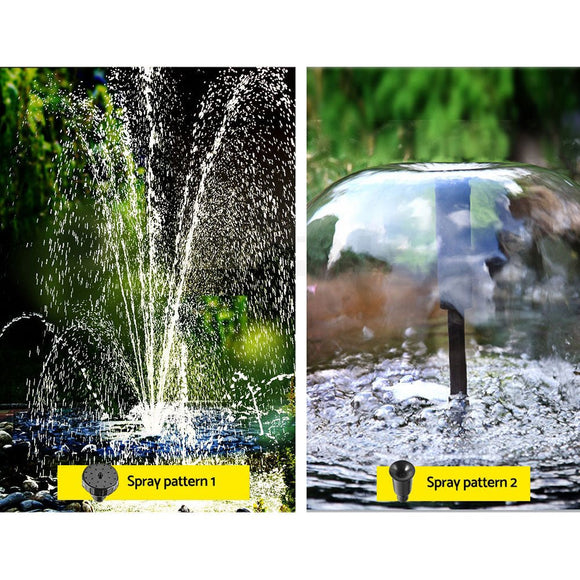 Gardeon Solar Pond Pump with Battery Kit LED Lights 9.8FT - RnR Galore