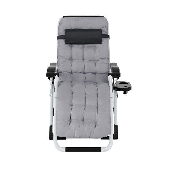 Gardeon Sun Lounge Folding Lounger Camping Zero Gravity Chair Outdoor Furniture - RnR Galore