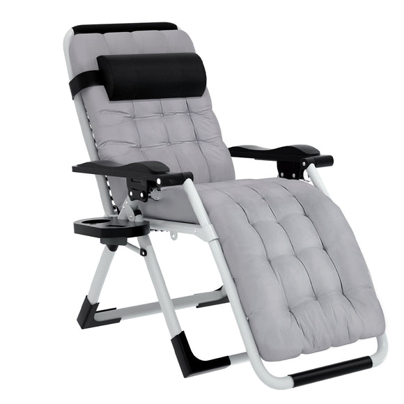 Gardeon Sun Lounge Folding Lounger Camping Zero Gravity Chair Outdoor Furniture - RnR Galore