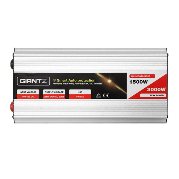 Giantz 1500W Puresine Wave DC - AC Power Inverter - RnR Galore