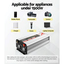 Giantz 1500W Puresine Wave DC - AC Power Inverter - RnR Galore