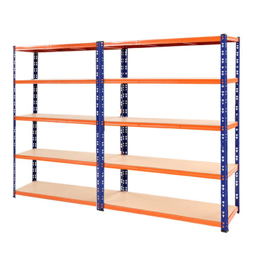 Giantz 2.4Mx1.8M Garage Shelving Warehouse Rack Pallet Racking Storage Blue - RnR Galore