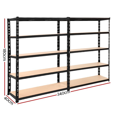 Giantz 2.4Mx1.8M Garage Shelving Warehouse Rack Pallet Racking Storage Shelve - RnR Galore