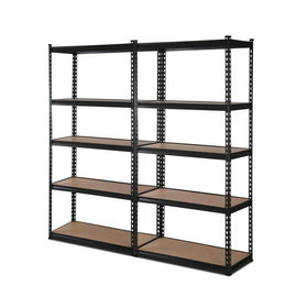 Giantz 2x1.5M Garage Shelving Warehouse Rack Pallet Racking Storage Shelve Black - RnR Galore