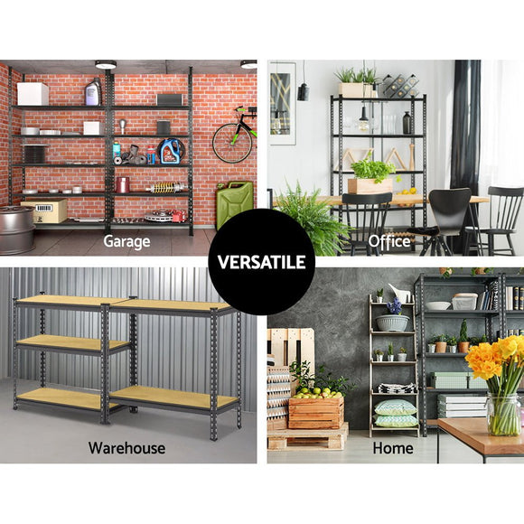 Giantz 2x1.8M Garage Shelving Warehouse Rack Pallet Racking Storage Charcoal - RnR Galore