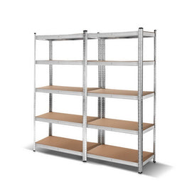 Giantz 2x1.8M Garage Shelving Warehouse Rack Pallet Racking Storage Shelf Silver - RnR Galore