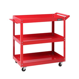 Giantz 3 - Tier Tool Cart Trolley Workshop Garage Storage Organizer Red - RnR Galore
