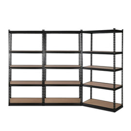 Giantz 3x1.8M Garage Shelving Warehouse Rack Pallet Racking Storage Shelve Black - RnR Galore