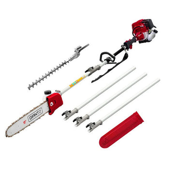 Giantz 40CC Pole Chainsaw Hedge Trimmer 12in Chain Saw 4 - Stroke 4.3m Long Reach - RnR Galore