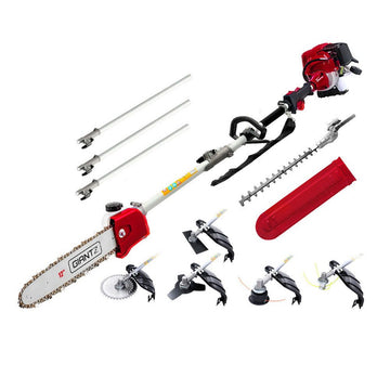 Giantz 40CC Pole Chainsaw Hedge Trimmer Brush Cutter Whipper Saw 4 - Stroke 7 - in - 1 - RnR Galore