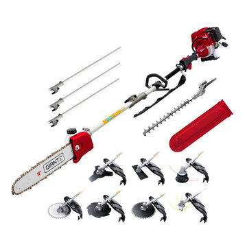 Giantz 40CC Pole Chainsaw Hedge Trimmer Brush Cutter Whipper Saw 4 - Stroke 9 - in - 1 - RnR Galore