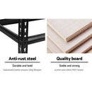Giantz 4x1.5M Garage Shelving Warehouse Rack Pallet Racking Storage Shelve Black - RnR Galore