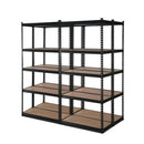 Giantz 4x1.5M Garage Shelving Warehouse Rack Pallet Racking Storage Shelve Black - RnR Galore