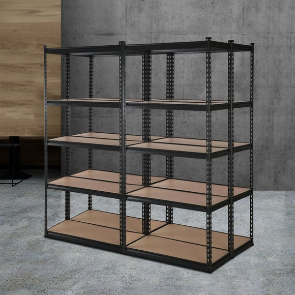 Giantz 4x1.5M Garage Shelving Warehouse Rack Pallet Racking Storage Shelve Black - RnR Galore