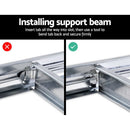 Giantz 5x1.8M Garage Shelving Warehouse Rack Pallet Racking Storage Shelf Silver - RnR Galore