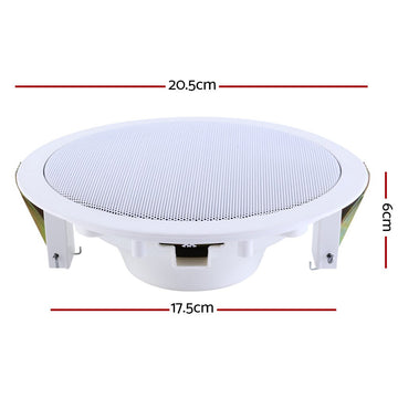 Giantz 6 Inch Ceiling Speakers In Wall Speaker Home Audio Stereos Tweeter 4pcs - RnR Galore