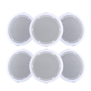 Giantz 6 Inch Ceiling Speakers In Wall Speaker Home Audio Stereos Tweeter 6pcs - RnR Galore