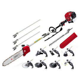 Giantz 65CC Pole Chainsaw Hedge Trimmer Brush Cutter Whipper Snipper 9 - in - 1 4.3m - RnR Galore