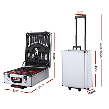 Giantz 786pcs Tool Kit Trolley Case Mechanics Box Toolbox Portable DIY Set - RnR Galore