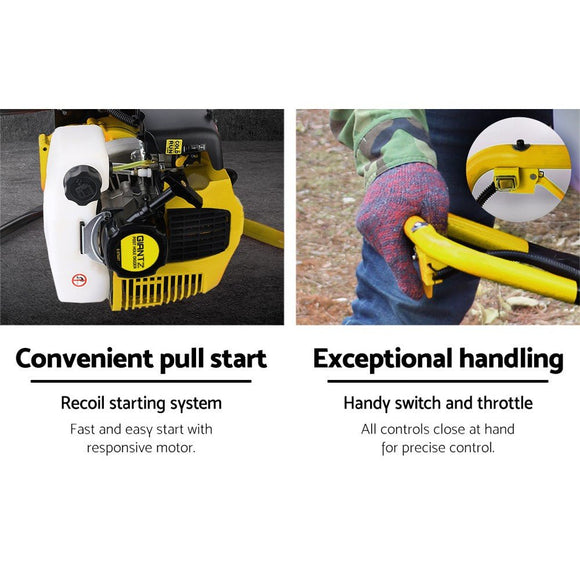 Giantz 80CC Post Hole Digger Motor Only Petrol Engine Yellow - RnR Galore