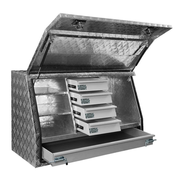 Giantz Aluminium Ute Tool Box Drawers Storage Truck Trailer Lock - RnR Galore
