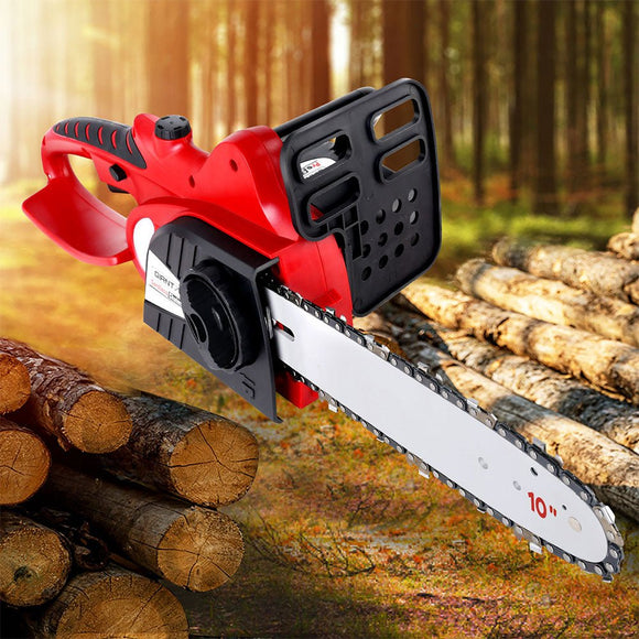 Giantz Chainsaw 10" 20V Cordless Saw Electric Battery Rechargeable,Giantz Chainsaw Electric Cordless 20V 10" Saw Wood Cutter Pruner Li - lon Battery - RnR Galore