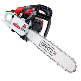 Giantz Chainsaw Petrol 52CC 20" Bar Commercial E - Start Pruning Chain Saw White,Giantz Chainsaw Petrol 52CC 20" Bar Commercial E - Start Pruning Chain Saw White - RnR Galore