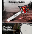 Giantz Chainsaw Petrol 58CC 22" Bar Commercial E - Start Pruning Chain Saw,Giantz Chainsaw Petrol 58CC 22" Bar Commercial E - Start Pruning Chain Saw 4.2HP - RnR Galore