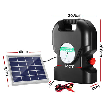 Giantz Fence Energiser 20KM Solar Powered 1.2J Electric - RnR Galore