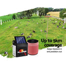 Giantz Fence Energiser 5KM Solar Powered Electric 1200M Poly Tape - RnR Galore