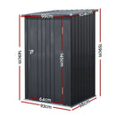 Giantz Garden Shed 0.99x1.04M Sheds Outdoor Tool Storage Workshop House Steel - RnR Galore