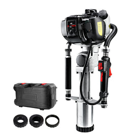 Giantz Petrol Post Driver 38CC 4 - Stroke Rammer Pile Star Picket Fence Hole Black - RnR Galore