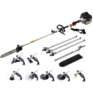Giantz Pole Chainsaw Hedge Trimmer Brush Cutter Whipper Snipper 9 IN 1 MultiTool - RnR Galore