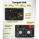 Giantz Power Inverter 12V to 240V 2500W/5000W Pure Sine Wave Camping Car Boat - RnR Galore