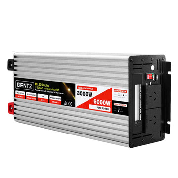 Giantz Power Inverter 3000W or 6000W Pure Sine Wave 12V - 240V Camping Boat Caravan - RnR Galore